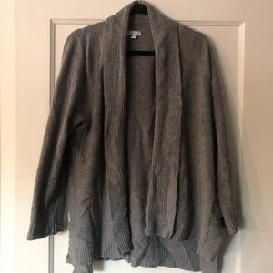 Pure Jill Gray Cardigan Sweater (Medium)